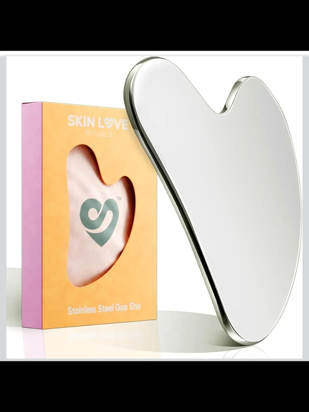 Stainless Steel Gua Sha Facial Tool - Silver